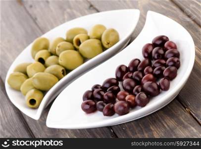 Pickled olives - studio shot
