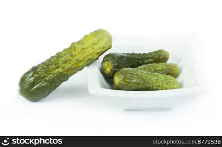 Pickles in a bowl