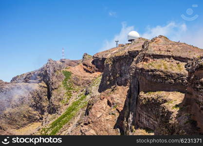 Pico do Arieiro, at 1818 meters high, is Madeira island&rsquo;s third highest peak, Portugal