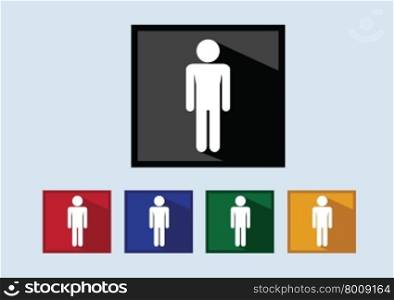 Pictogram People icons for web mobile applications and people signs