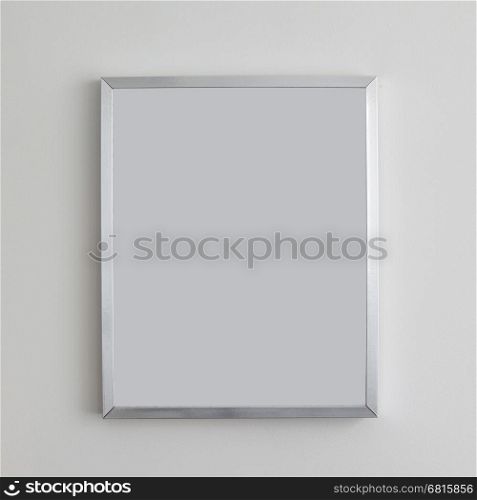 Picture frame, empty frame isolated on a greywall