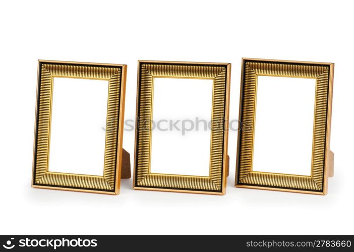 Picture frame isolated on the white background