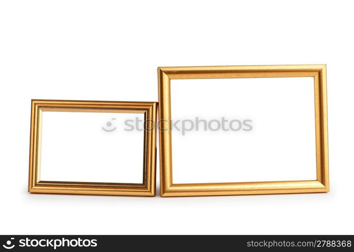 Picture frame isolated on the white background