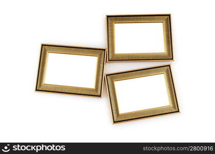 Picture frame isolated on the white background