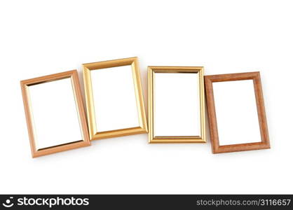 Picture frame isolated on the white background