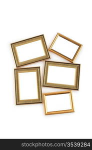 Picture frame isolated on the white background