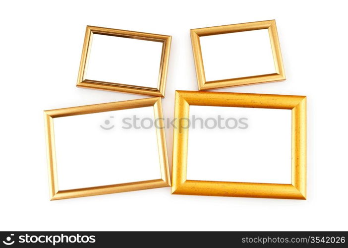 Picture frame isolated on the white background