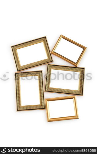 Picture frame isolated on the white background