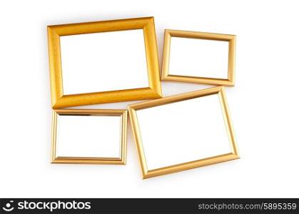 Picture frame isolated on the white background