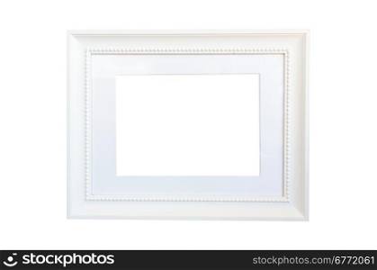 picture frame on the white interior background