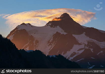 Picture Lake and Mount Shuksan,Washington