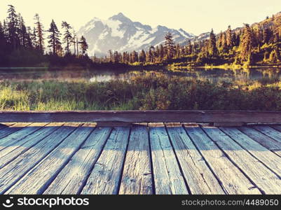 Picture lake and mount Shuksan, Washington