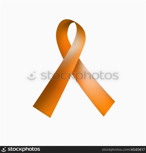 picture of a colour silk ribbon isolated on white