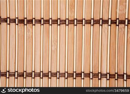 Picture of a tablecloth vertical bamboo slats