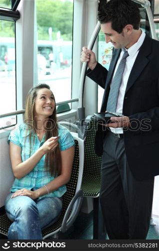 picture of a ticket collector