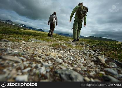 PIcture of a two hikers walking