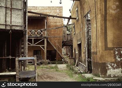 Picture of abandoned houses in the ancient Rome