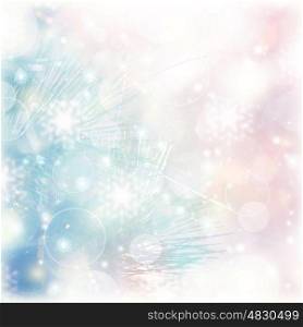Picture of abstract blur background, pink and blue blurred backdrop, wedding day, greeting postcard, romantic glowing Christmastime decorations, Christmas ornament, beautiful wallpaper