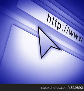 picture of arrow pointing at computer screen