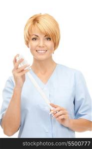 picture of attractive female doctor with toothbrush&#xA;