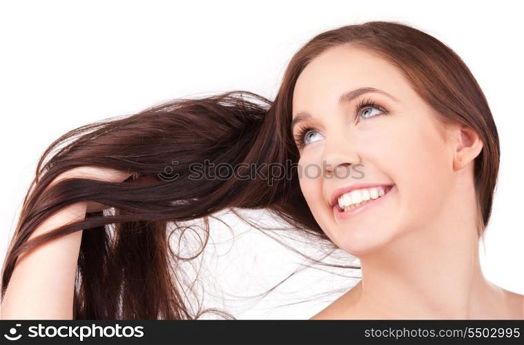 picture of beautiful girl with long hair