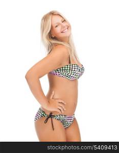 picture of beautiful smiling girl in bikini