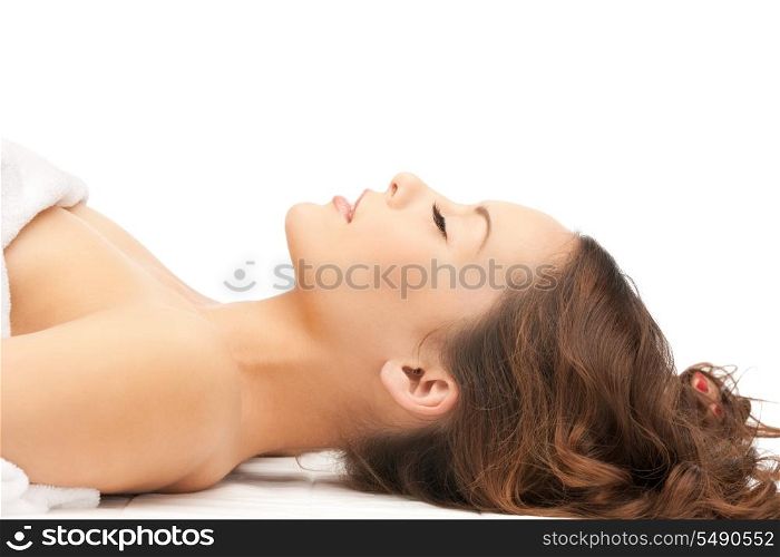 picture of beautiful woman beautiful woman in spa salon