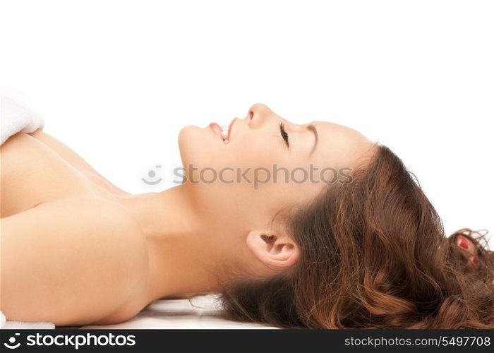 picture of beautiful woman beautiful woman in spa salon
