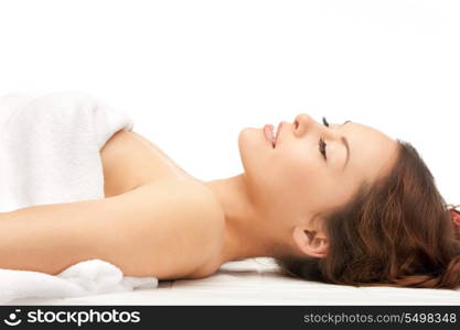 picture of beautiful woman beautiful woman in spa salon