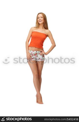 picture of beautiful woman in casual clothes
