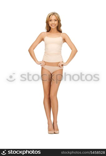 picture of beautiful woman in cotton undrewear