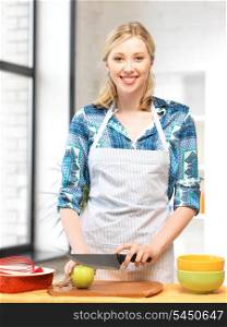 picture of beautiful woman in the kitchen..