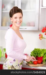 picture of beautiful woman in the kitchen&#xA;