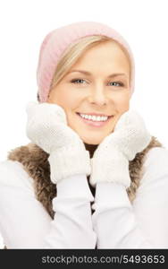 picture of beautiful woman in winter hat&#xA;