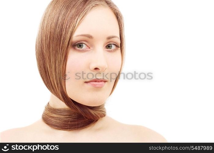 picture of beautiful woman with long hair