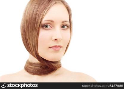 picture of beautiful woman with long hair
