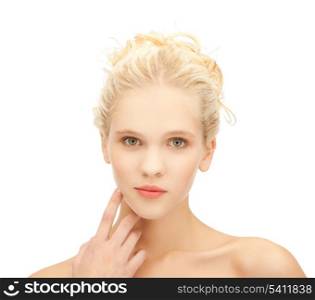 picture of clean face of beautiful girl