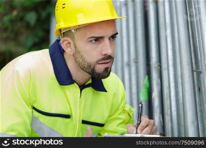 picture of construction site engineer