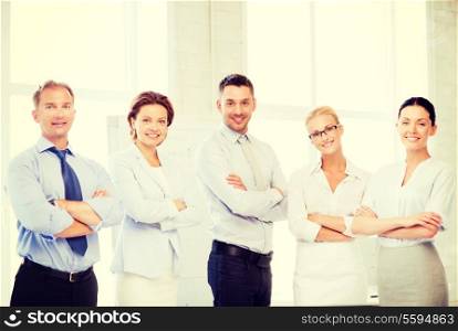 picture of friendly business team in office