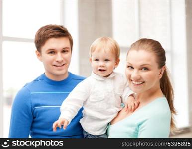 picture of happy family with adorable baby