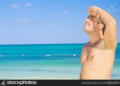 picture of happy man on the beach&#xA;
