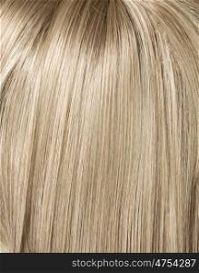 Picture of long, straight blond haircut
