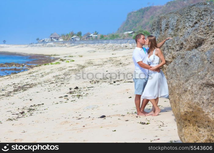 Picture of Lovely Couple on a Tropical Beach