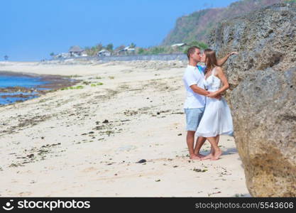 Picture of Lovely Couple on a Tropical Beach