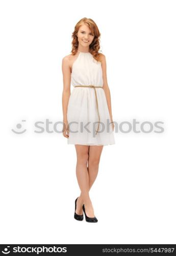 picture of lovely teenage girl in elegant dress