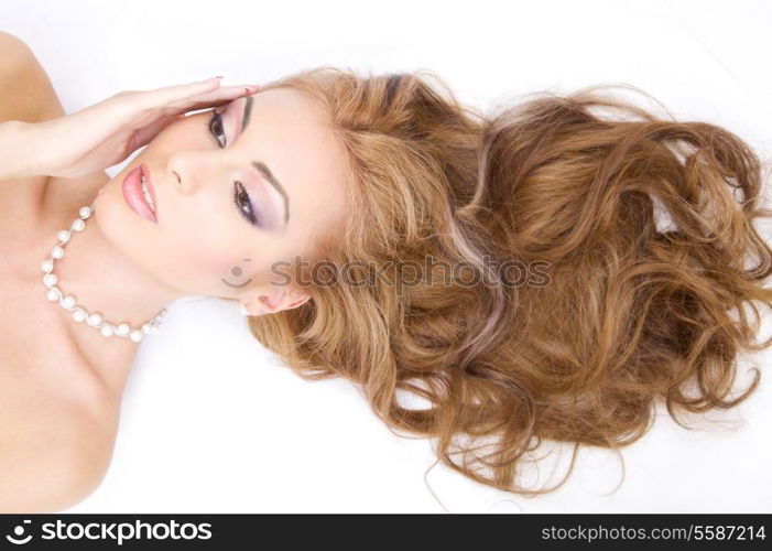 picture of lovely woman with long healthy hair