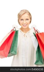 picture of lovely woman with shopping bags&#xA;