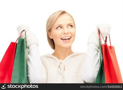 picture of lovely woman with shopping bags&#xA;