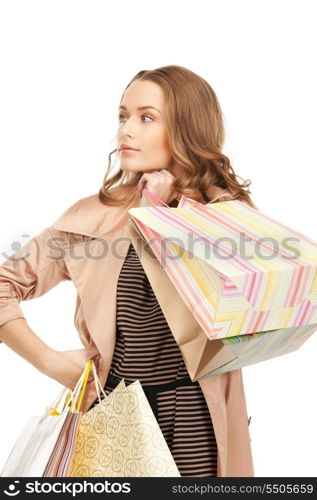 picture of lovely woman with shopping bags&#xA;