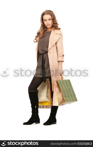 picture of lovely woman with shopping bags&#xA;